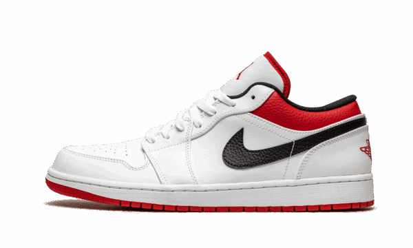 Air Jordan 1 Low White University Red