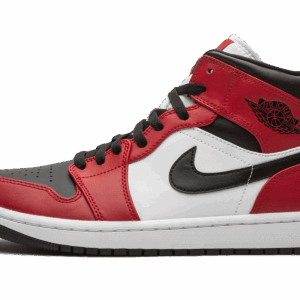Air Jordan 1 Mid Chicago Black Toe