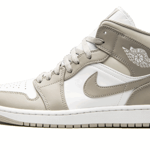 Air Jordan 1 Mid Linen College Grey