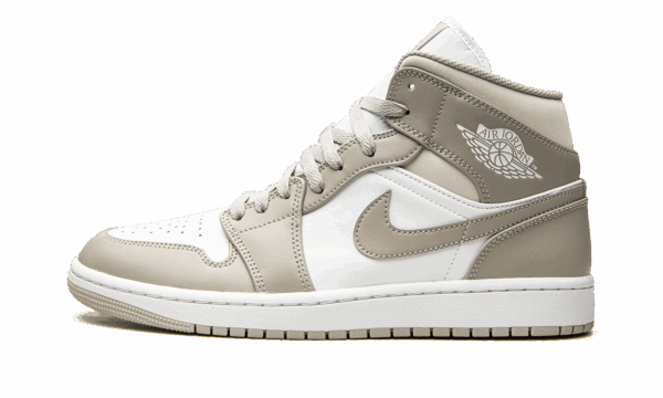 Air Jordan 1 Mid Linen College Grey