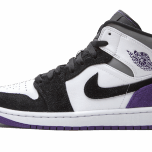 Air Jordan 1 Mid Se Court Purple Suede