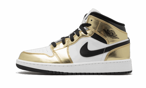 Air Jordan 1 Mid Se Gs Metallic Gold