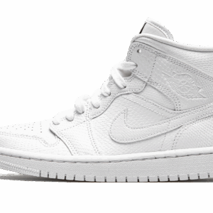 Air Jordan 1 Mid Wmns White Snakeskin