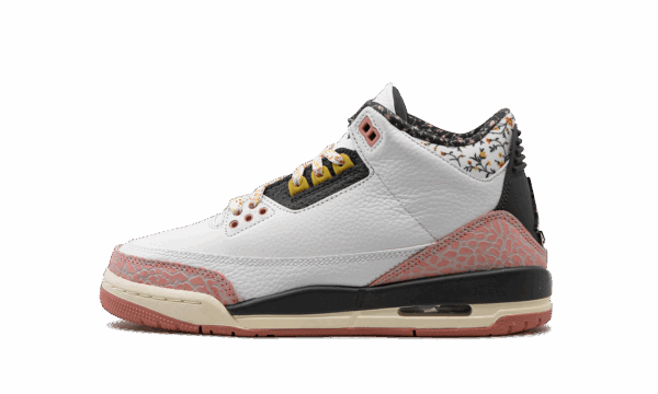 Air Jordan 3 Gs White Red Stardust
