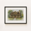 Custom Watercolor Home Portrait For The Williams Family 52 Forest Lane Lakewood Co