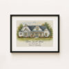 Custom Watercolor Home Portrait Personalized Housewarming Art Home Sweet Home Gift For New Homeowners In Franklin Tennessee