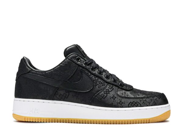 Fragment Design X Clot X Air Force 1 Black Silk