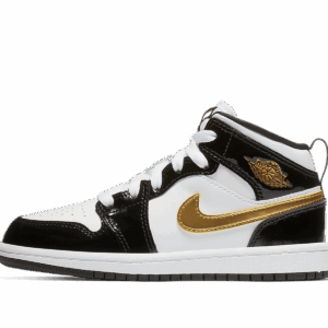 Jordan 1 Mid Se Ps Black Gold