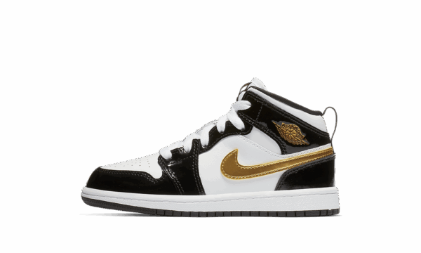 Jordan 1 Mid Se Ps Black Gold