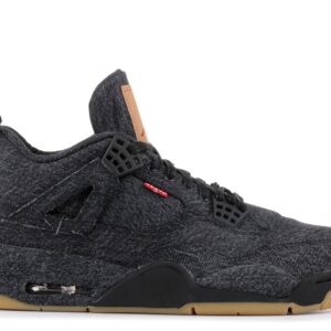 Levi X Jordan 4 Retro Black Denim