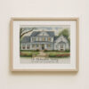 Personalized Watercolor Family Home Portrait Custom Art For Your Family Residence