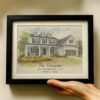 Personalized Watercolor Home Portrait The Harrison 853 Riverwood Lane