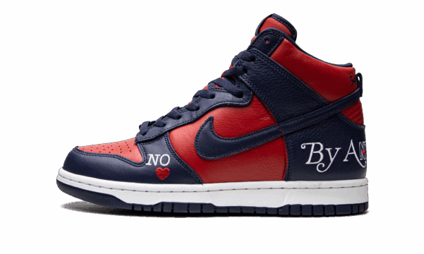 Sb Dunk High Supreme By Any Means Navy Red