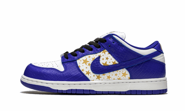 Sb Dunk Low Supreme Stars Hyper Blue